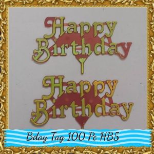 Happy Birthday Paper Tag