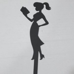 Black Doll Cake Topper 6" (Per Piece)