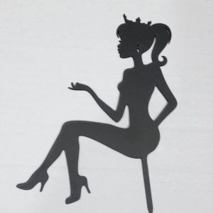 Black Doll Cake Topper 6" (Per Piece)