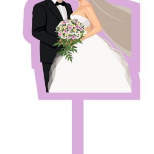 MDF Couple Cake Topper (Per Piece)
