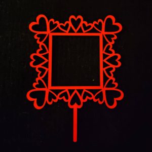 MDF Frame Cake Topper (Per Piece)