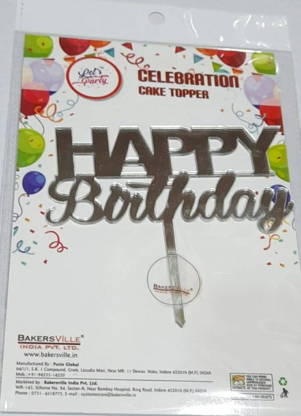 Silver Cake Topper (Per Piece)