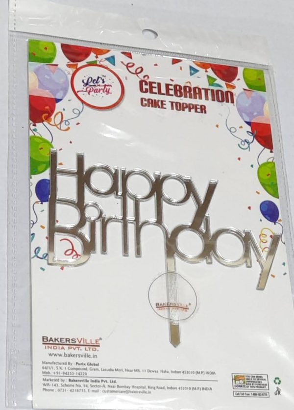 Silver Cake Topper (Per Piece)