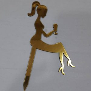 Golden Doll Cake Topper 6" (Per Piece)
