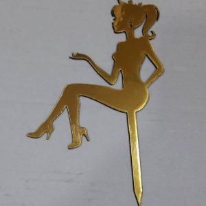 Golden Doll Cake Topper 6" (Per Piece)