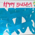 HAPPY BIRTHDAY BANNER BLUE