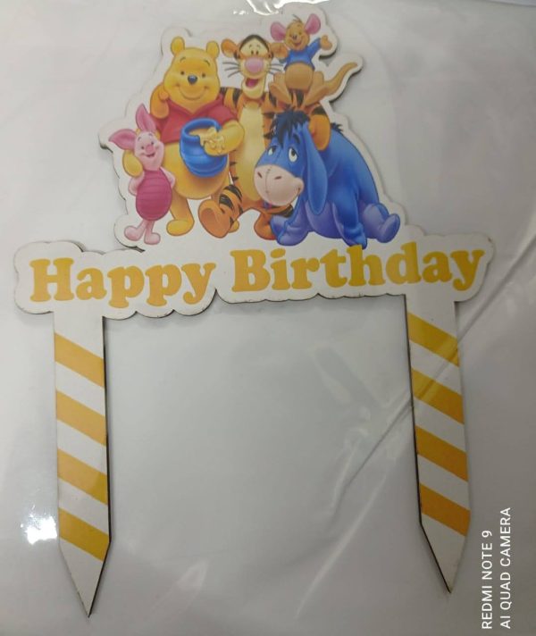 MDF Cartoon Cake Topper