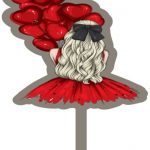 Pony Tail Cake Topper (Price Per Piece)