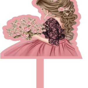 cake topper pony tail