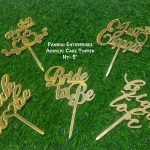 Acrylic Bride to be Topper -  (Price Per Topper) Size :5"