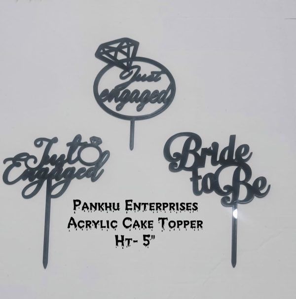 Acrylic Topper -  (Price Per Topper) Size :5"