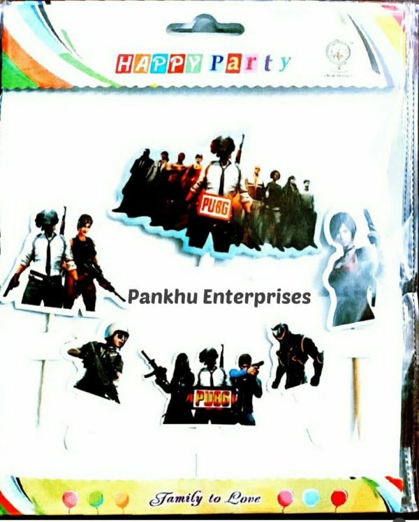 PUBG Theme Cake Topper (Price Per Pc)