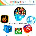 Social Media Theme Cake Topper (Price Per Pc)