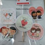 Couple Theme Cake Topper (Price Per Pc)