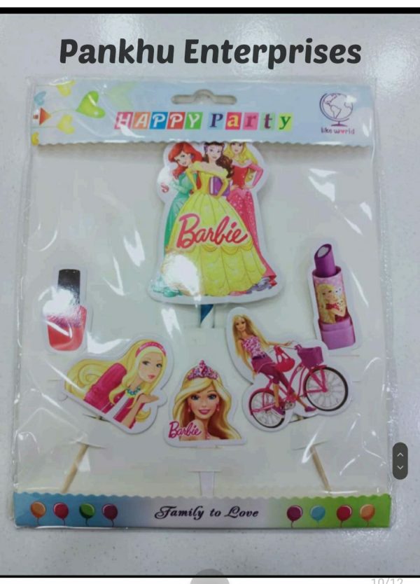 Barbie Theme Cake Topper (Price Per Pc)