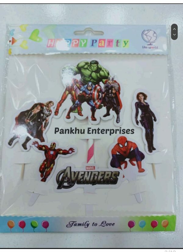 Avenger Theme Cake Topper (Price Per Pc)