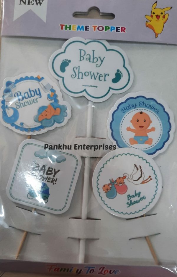 Baby Shower Theme Cake Topper (Price Per Pc)