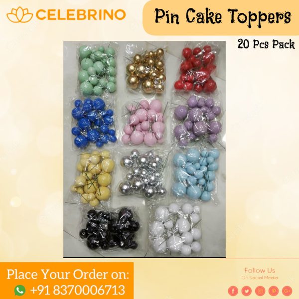Pin Cake Toppers (20 Pcs Pack)