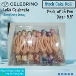 Stick Cake Doll (5.5") Pack of 15 Pcs