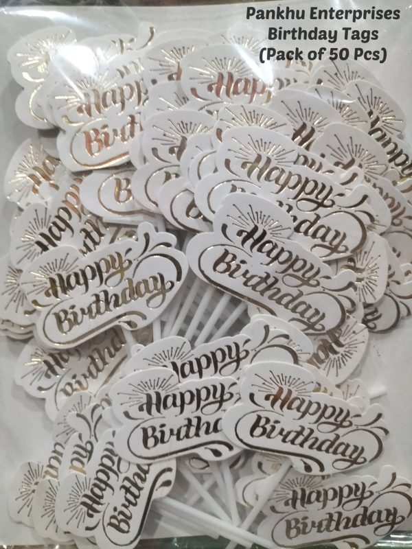 Birthday Paper Tags (50 Pcs)