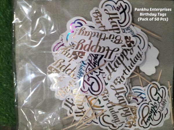 Birthday Paper Tags (50 Pcs)