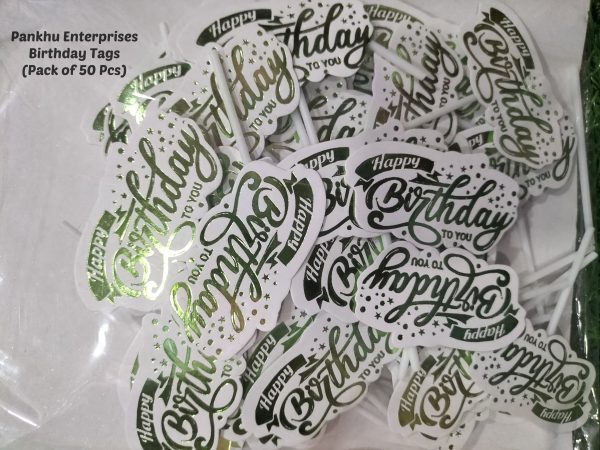 Birthday Paper Tags (50 Pcs)