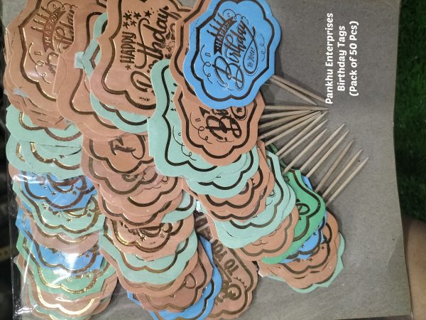 Birthday Paper Tags (50 Pcs)