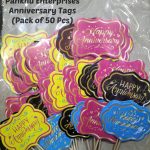 Anniversary Paper Tags (50 Pcs)