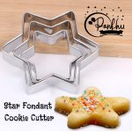 Star Fondant Cookie Cutter 3 Pcs Set (Price Per Set)