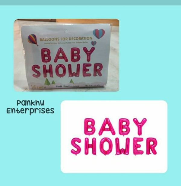 Foil Baby Shower (Blue/Pink) Price Per pack