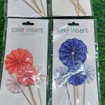 Fan Cake Topper 4 Pcs Pack ( Price Per Pack)