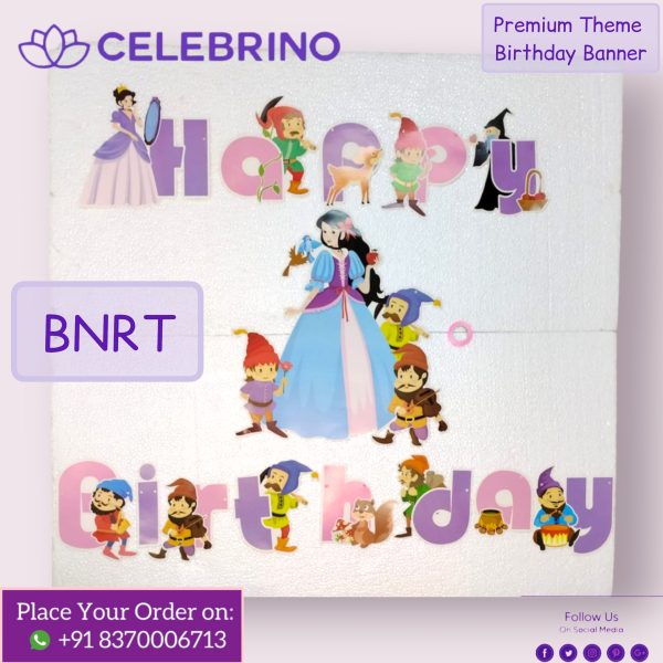 Premium Theme Birthday Banner set BNRT (Price Per Set)