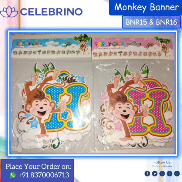 Monkey HB Banner BNR15 & BNR15 (Price Per Banner)