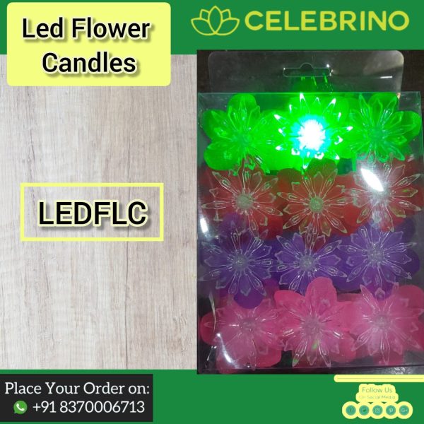Led Flower Candle(LEDFLC) (Price Per Piece)